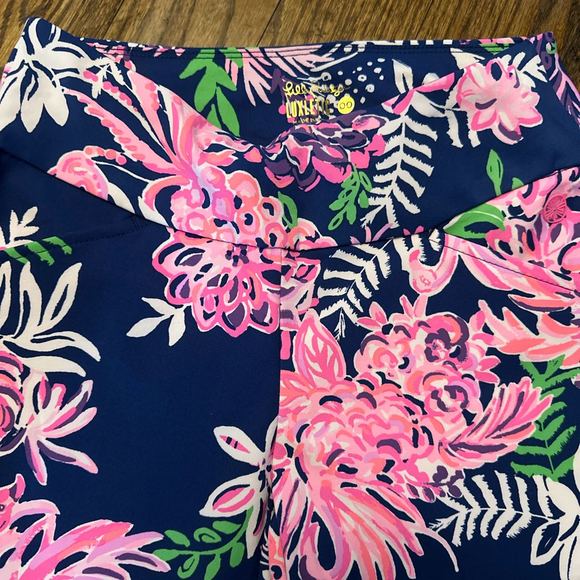 Lilly Pulitzer Corso Pant Womens Size 00 Blue Floral Athletic Casual UPF 50+ NWT - Picture 3 of 5